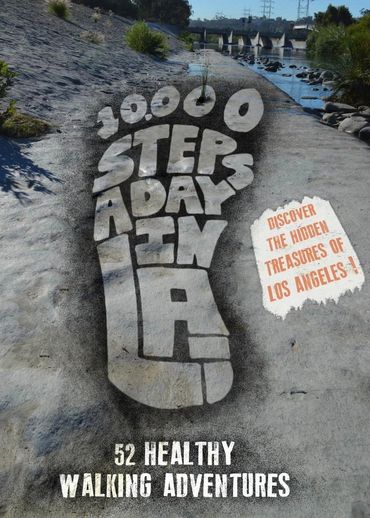 10,000 Steps a Day in LA, book cover design concept