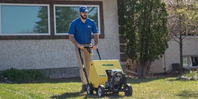Lawn care service in Winnipeg. Services include spring and fall cleanup, aeration, and lawn cutting.