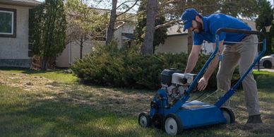 Lawn care service in Winnipeg. Services include spring and fall cleanup, aeration, and lawn cutting.