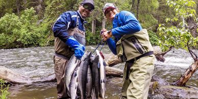 Anglers flock to the area for the first run of sockeye salmon that spawn in the Russian River.