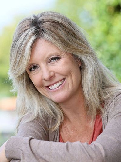 woman smiling