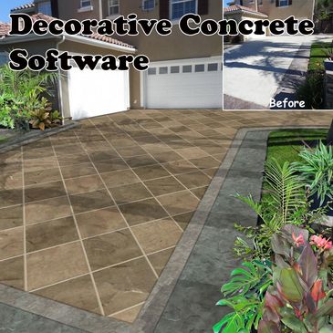 The best way for a contractor to show decorative concrete. 