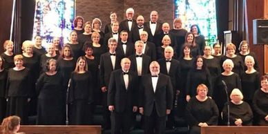 Motor City Chorale performing in conjunction with Warren Concert Band in the 2019 Winter Season.