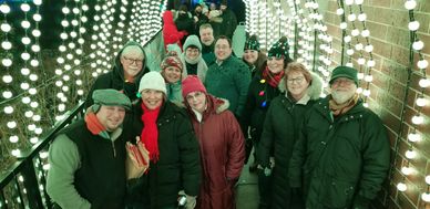 Motor City Chorale, Tunnel of Lights,Detroit Zoo, Caroling for Wild Lights, Christmas