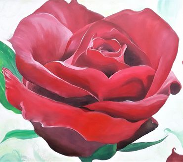 "Roses are Red" Acrylic Painint