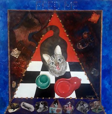 "Feed Me" Acrylic Painting