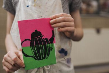 Close up of child's artwork