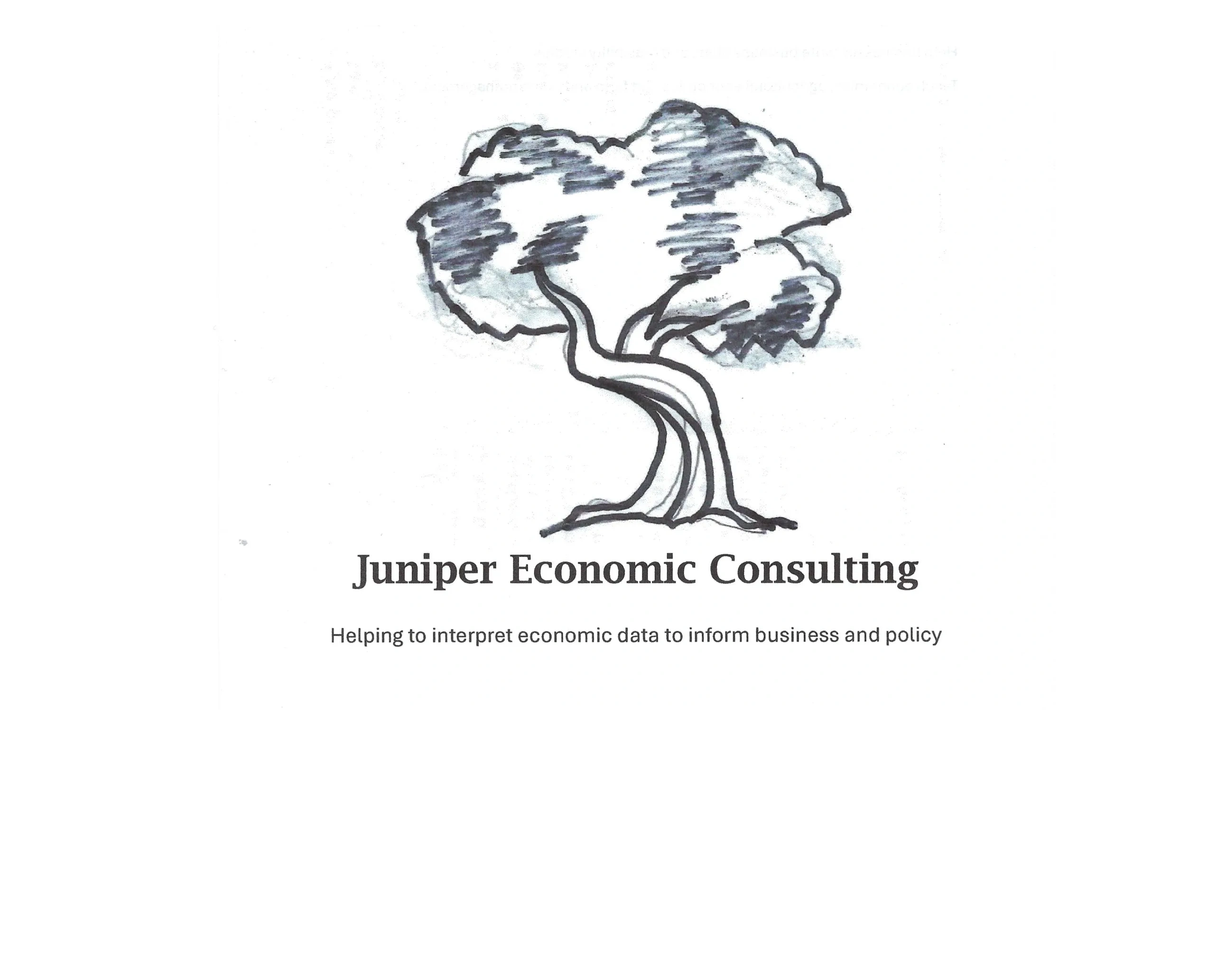 Logo of Juniper Economic Consulting with a stylized tree and tagline.