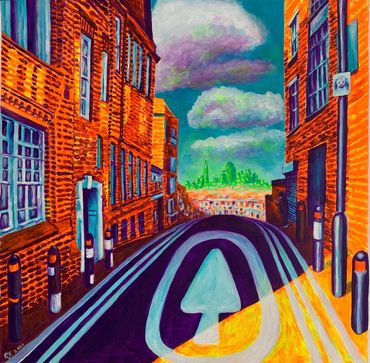 Crystal Palace Upper Norwood Library Hub London Emerald City painting