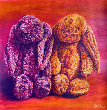 Berry and Ric Jellycat bunnies