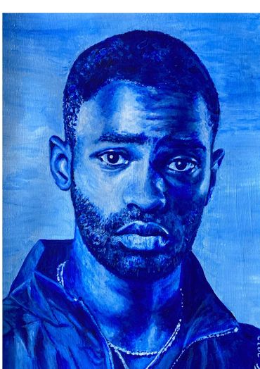 Dave - 2022, A4 acrylic