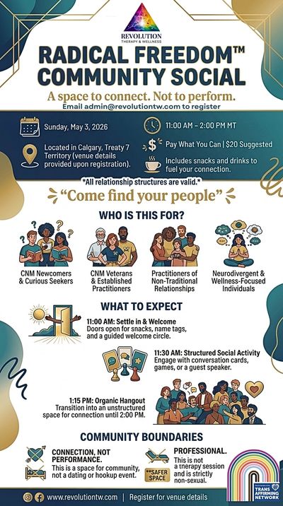 Radical Freedom™ Community Social | Calgary’s CNM & Polyamory Peer Connection