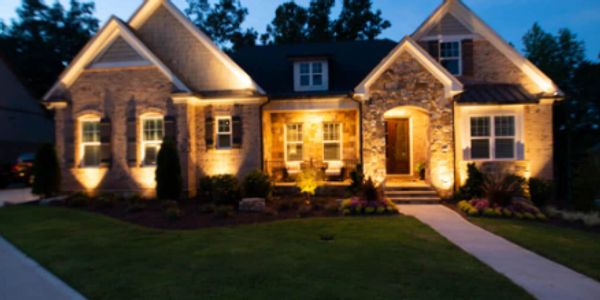 outdoor lighting, landscape lighting, lawn care, mowing, property beautification, drainage solutions