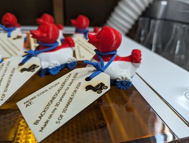 3D printed Jeep ducks for July 4th. There are only 10. Did you get one on your Jeep?