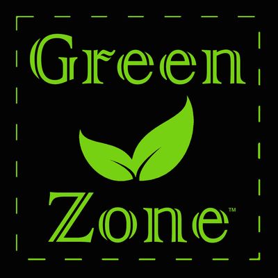 Green Zone square stamp logo CBD full spectrum hemp extract