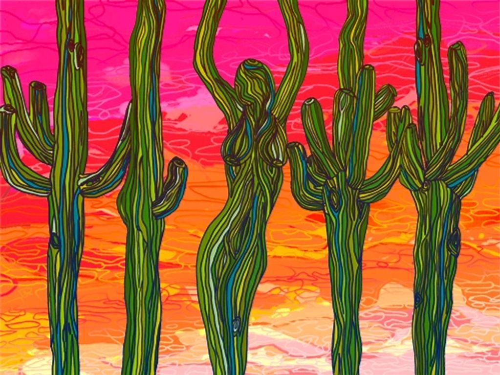saguaros personifcation men women