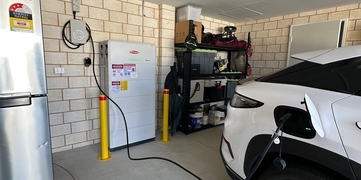 Fronius Wattpilot Flex 22KW EV charger and 31.6KWh Fronius Reserva Battery installed by PV Point in