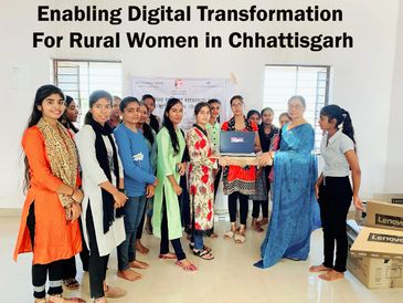 Donated Laptops to rural women