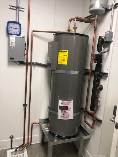 clean water heater installation