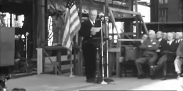 Cornerstone laying ceremony.