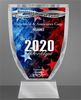 A glass trophy awarded to Hirschfeld & Associates in 2020