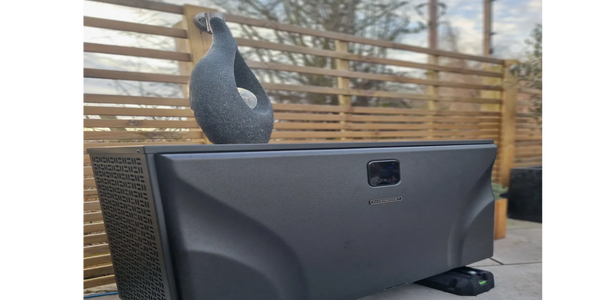 Zealux Inverboost 11Kw UX air source heat pump installation on a Hydropool 790 Platinum hot tub