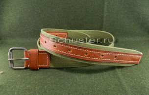 There are two types of belts which are worn over the gimnasterka but you only need to get one.