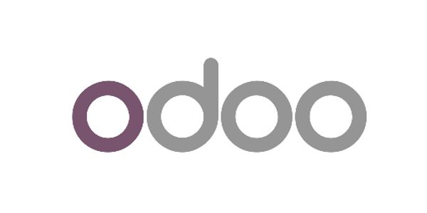 Odoo logo with purple and gray text on white background.ERP Services