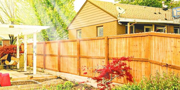 Vertical Dogear Cedar Fence