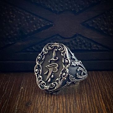 Handmade ring made out of stainless steel