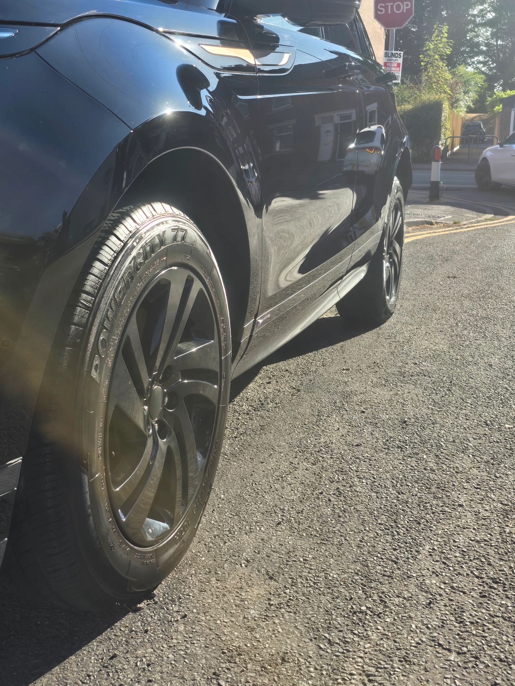 Black Range Rover paint correction and enhancement in Lichfield