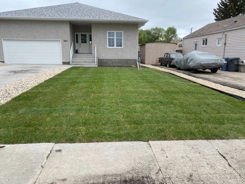 Winnipeg Sod Installation. Soil and fertilization for the right depth and compaction.