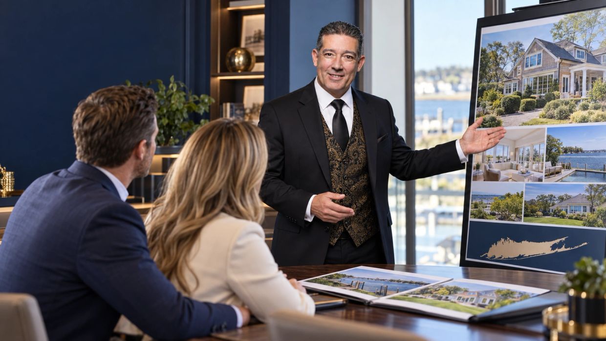 Ray Pearson presenting private Long Island home opportunities for verified buyers.