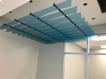 Acoustical Baffle Drop Ceiling, Acoustical Ceilings, Virginia, Commercial Ceiling Installer