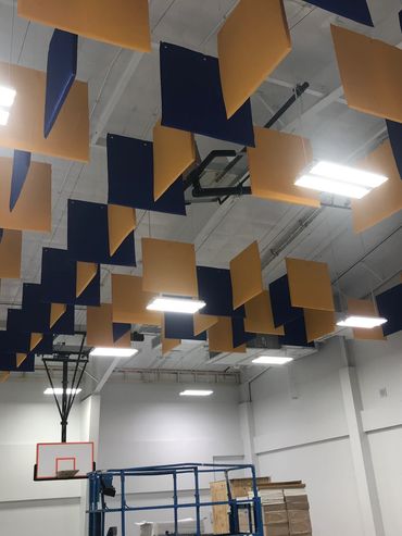 Acoustical Baffle Drop Ceiling, Acoustical Ceilings, Virginia, Commercial Ceiling Installer