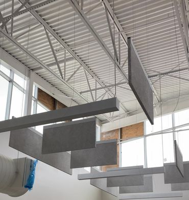 Acoustical Baffle Drop Ceiling, Acoustical Ceilings, Virginia, Commercial Ceiling Installer