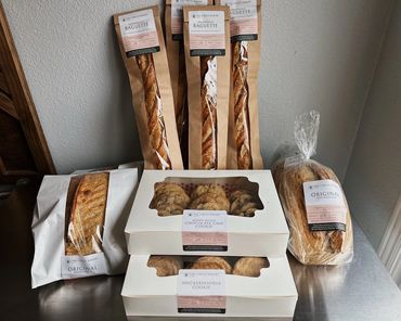 Custom sourdough bread order at The Circle Bakery