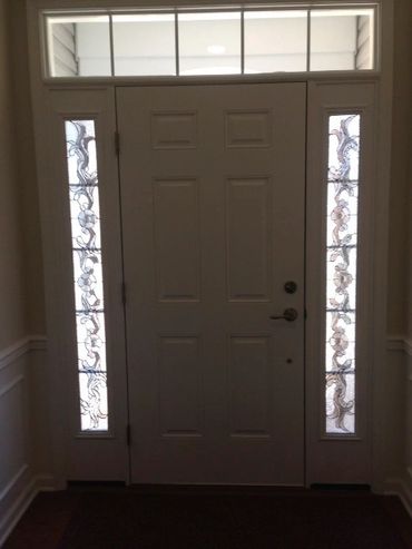 Stained glass bevel sidelight