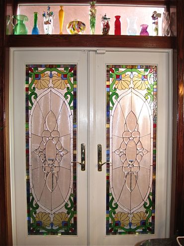 Stained Glass Door with bevels