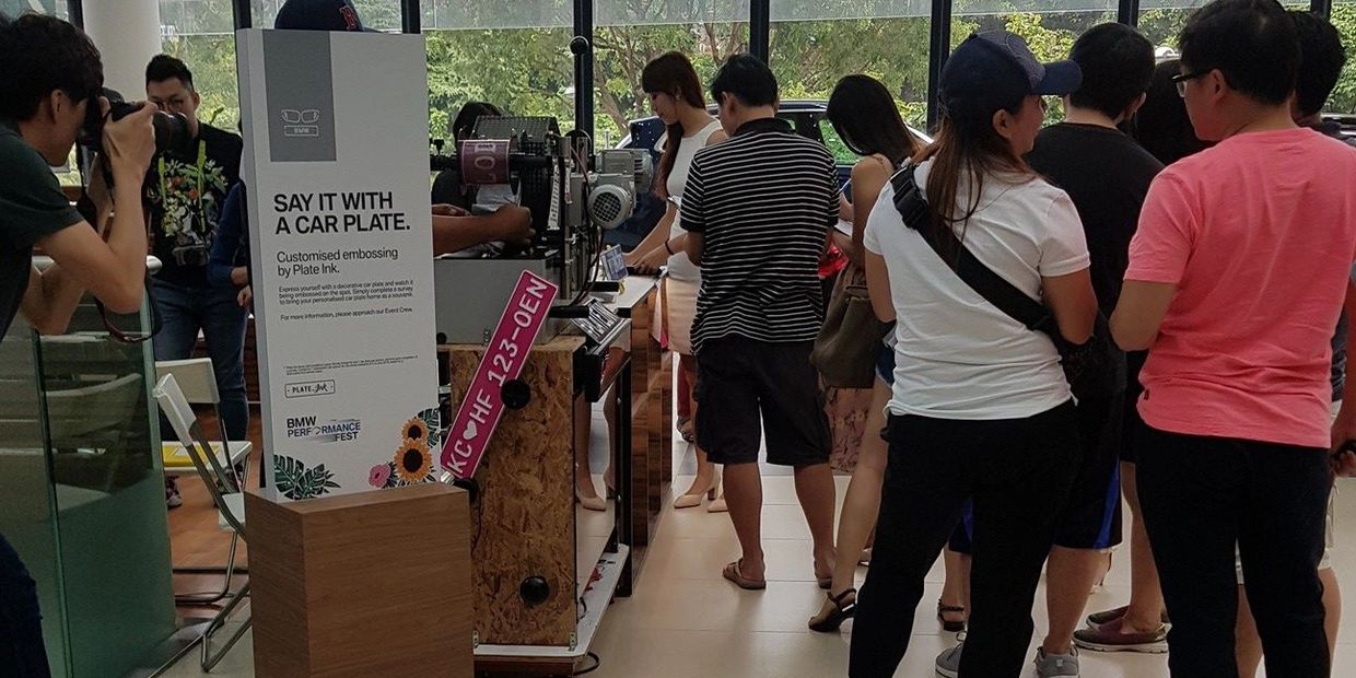 Plateink live station event at BMW