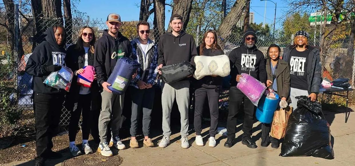 The P.O.E.T movement provides sleeping bags to Chicagoans experiencing homelessness.