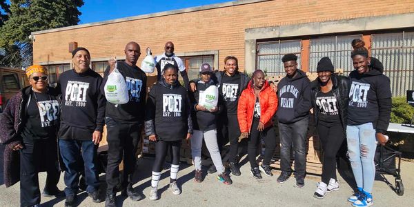 The P.O.E.T movement provides turkeys for Thanksgiving to Chicagoans in underserved communities.