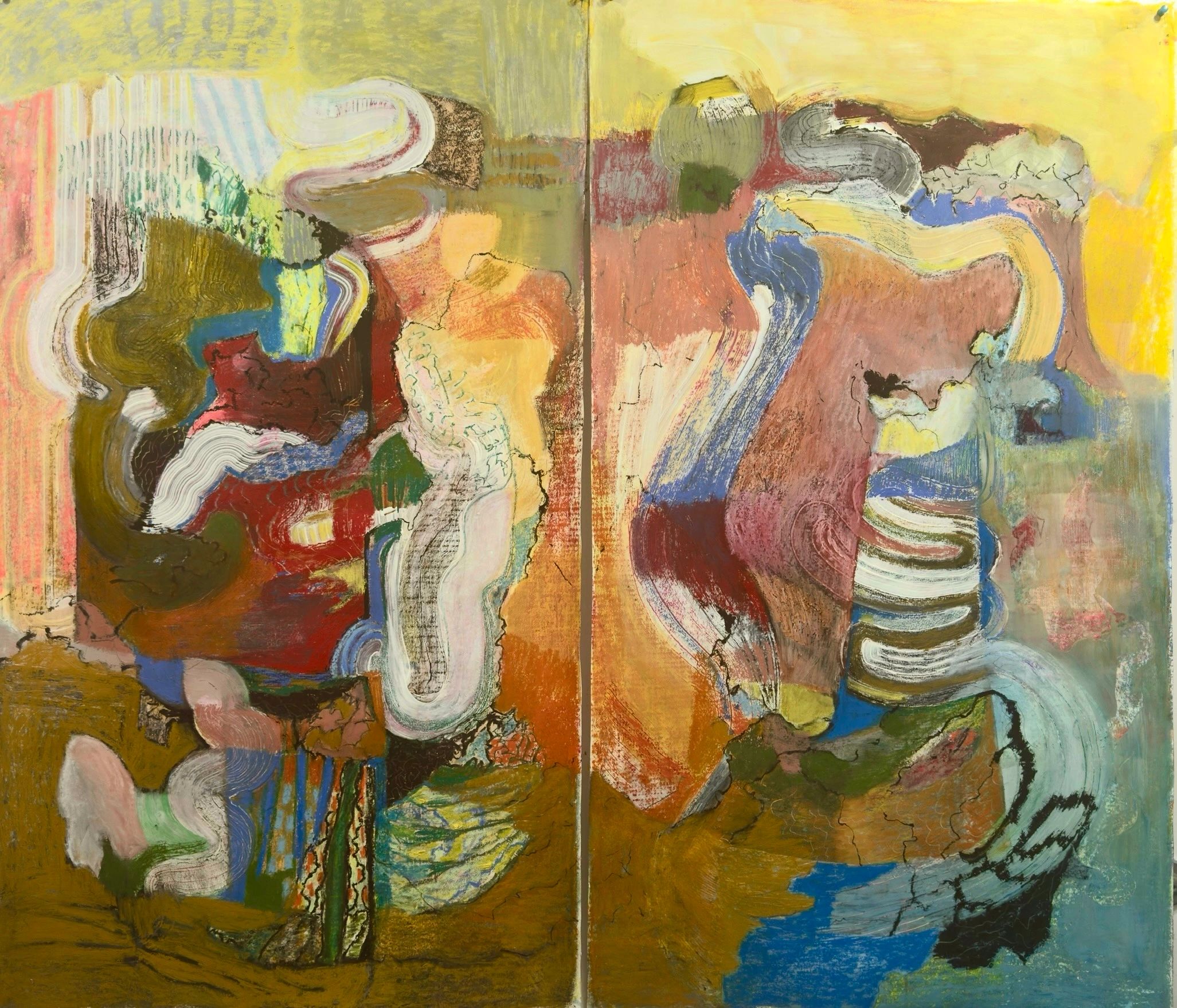 Diptych
Mixed media on watercolour Fabriano paper