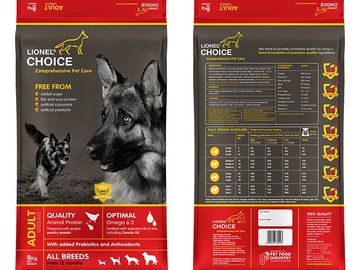 Dog food
Lionel's choice
Puppy
Adult