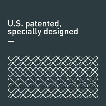 Specially designed Flexibrace is U.S. patented