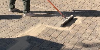 Sanding Concrete Pavers