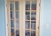 Before: Hallway Opening Converted to French Doors