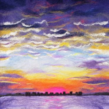 Sunrise Over Coney Island by Helen Russell.