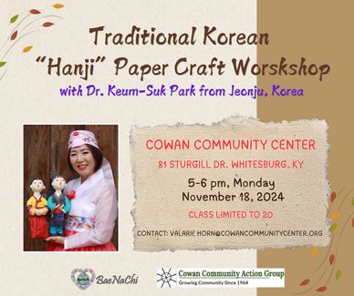 korean Paper Craft Showrkshop