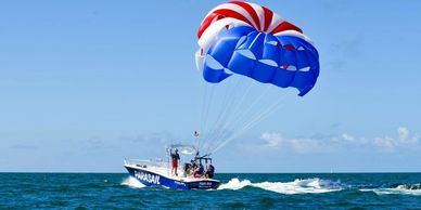 parasailing in the Gulf of Mexico